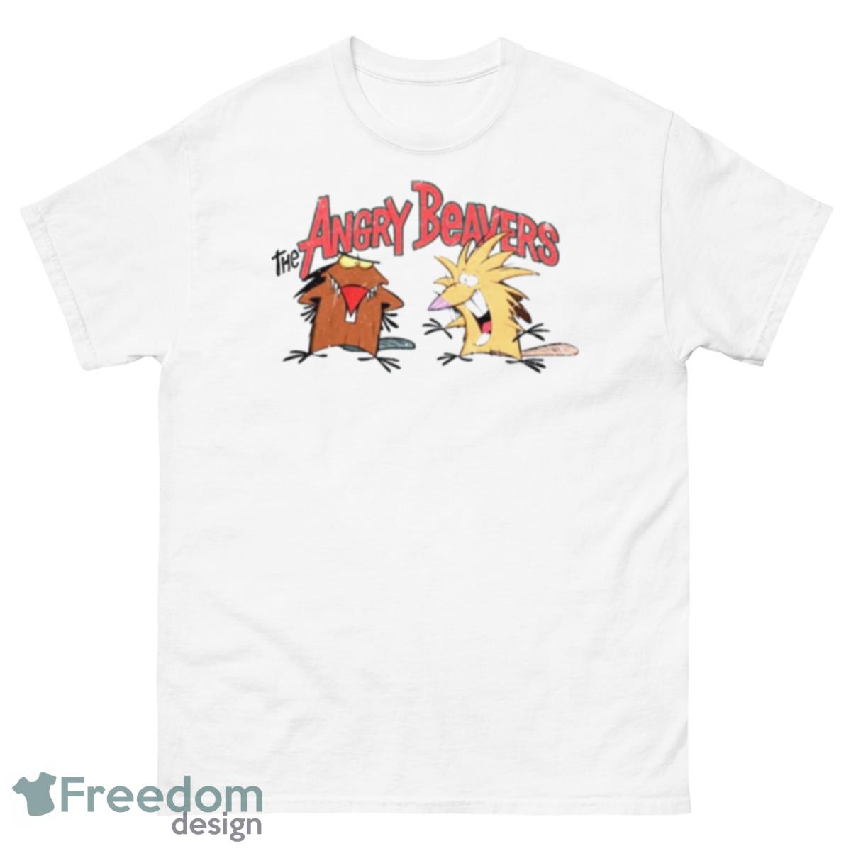 Logo 90s Cartoon Angry Beavers Shirt - 500 Men’s Classic Tee Gildan