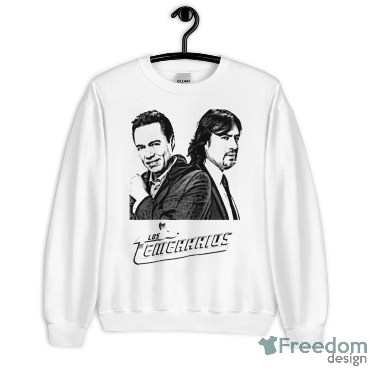 Los Temerarios Black And White Shirt - Unisex Heavy Blend Crewneck Sweatshirt