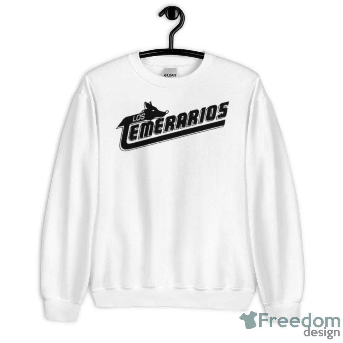 Los Temerarios Black Text Logo Shirt - Unisex Heavy Blend Crewneck Sweatshirt