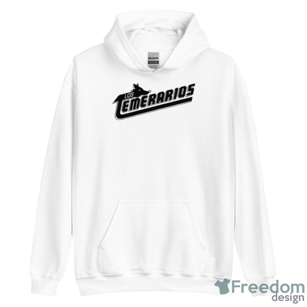 Los Temerarios Black Text Logo Shirt - Unisex Heavy Blend Hooded Sweatshirt Los Temerarios Black Text Logo Shirt - Unisex Heavy Blend Hooded Sweatshirt