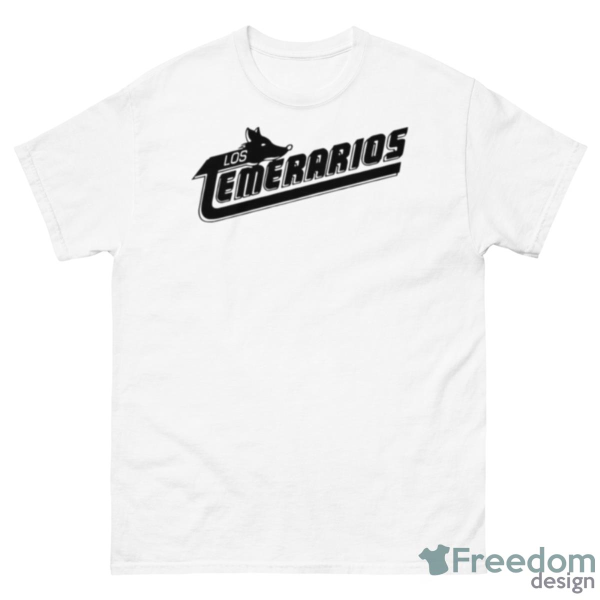 Los Temerarios Black Text Logo Shirt - 500 Men’s Classic Tee Gildan