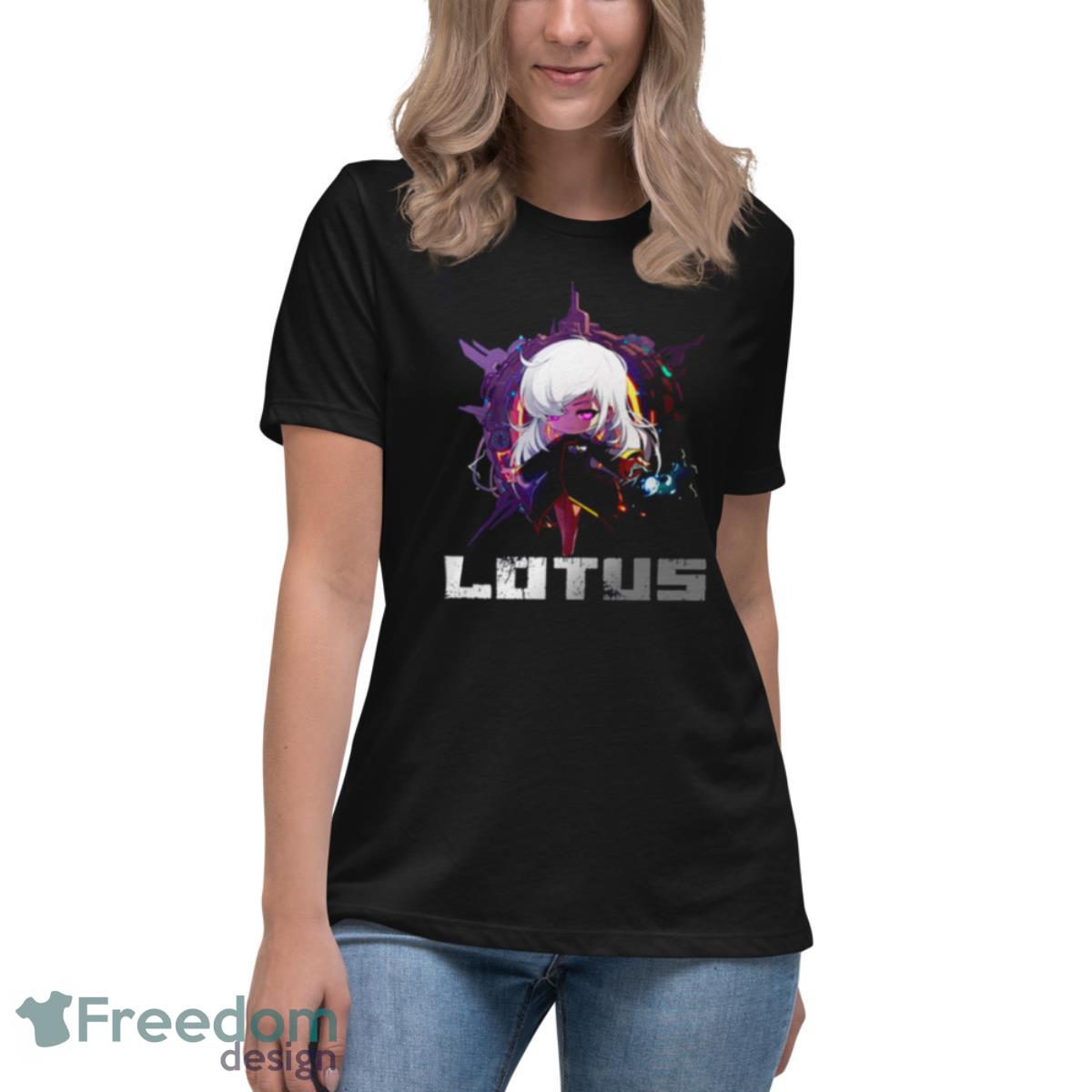 Lotus Mmorpg Game Maplestory Shirt - Womens Relaxed Short Sleeve Jersey Tee Lotus Mmorpg Game Maplestory Shirt - Womens Relaxed Short Sleeve Jersey Tee
