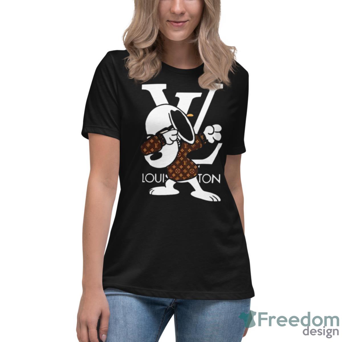 Snoopy wear Louis Vuitton and dabbing shirt, hoodie, sweater, long sleeve  and tank top