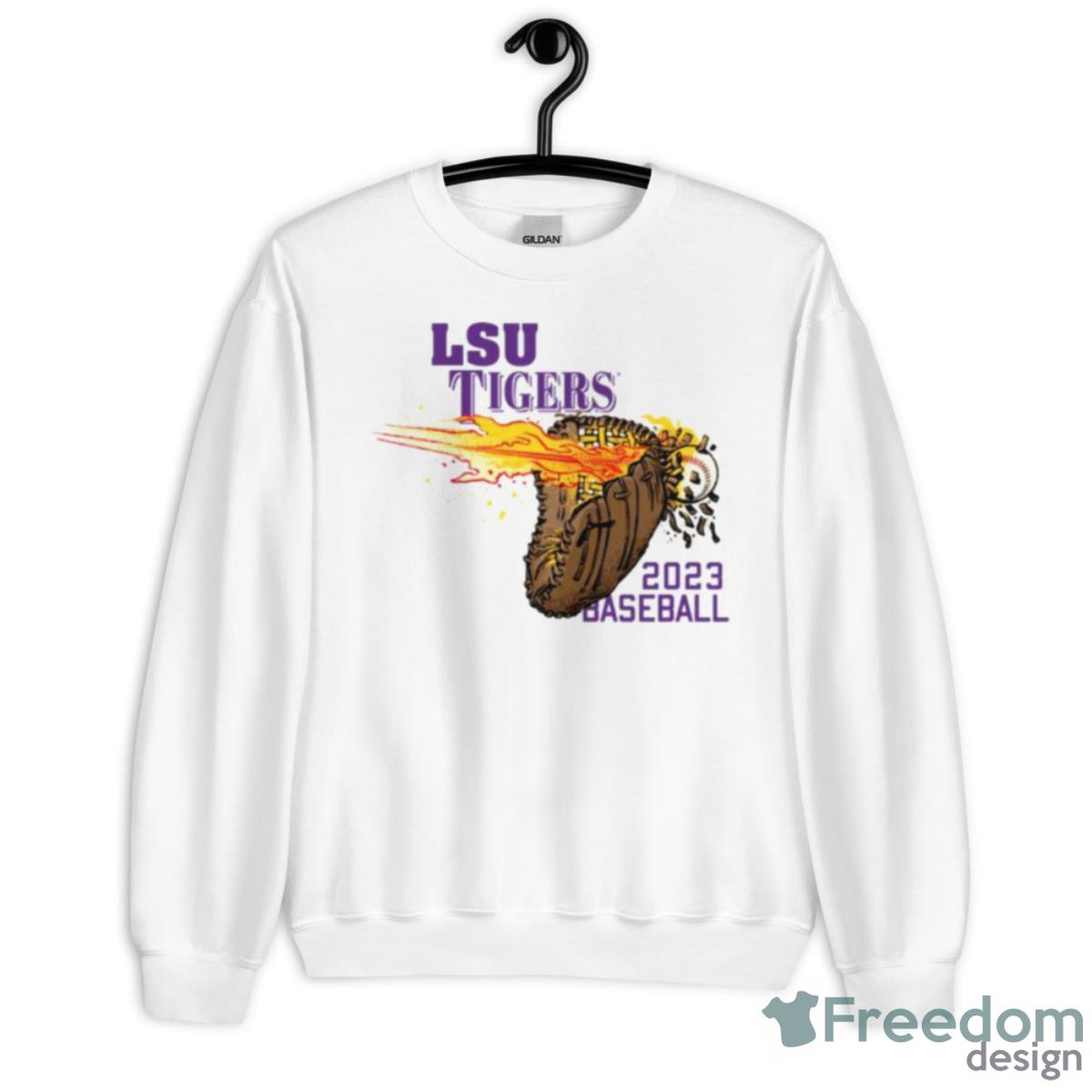 Lsu Tigers 2023 Baseball Hot Hands Shirt - Unisex Heavy Blend Crewneck Sweatshirt