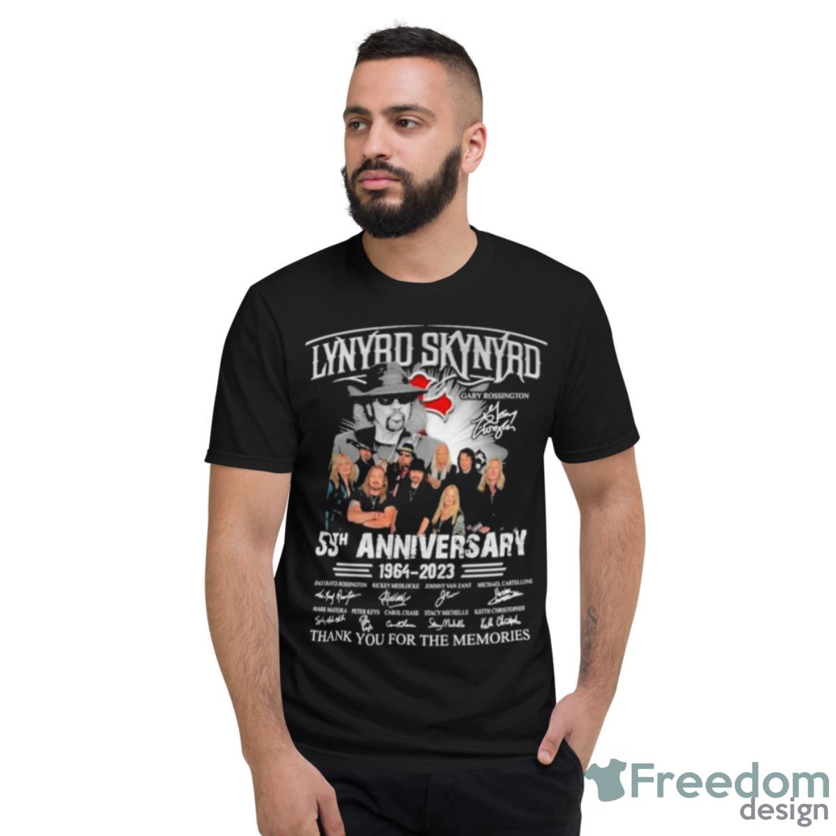 Lynyrd Skynyrd Gary Rossington 59th Anniversary 1964 – 2023 Thank You For The Memories Shirt - Short Sleeve T-Shirt