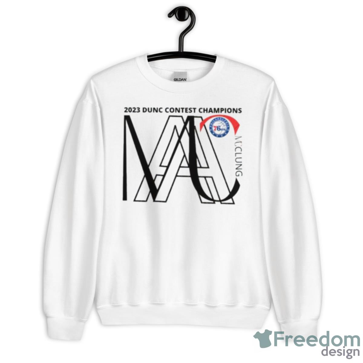 MAC 2023 Dunc Contest Champions Philadelphia 76ers Shirt - Unisex Heavy Blend Crewneck Sweatshirt