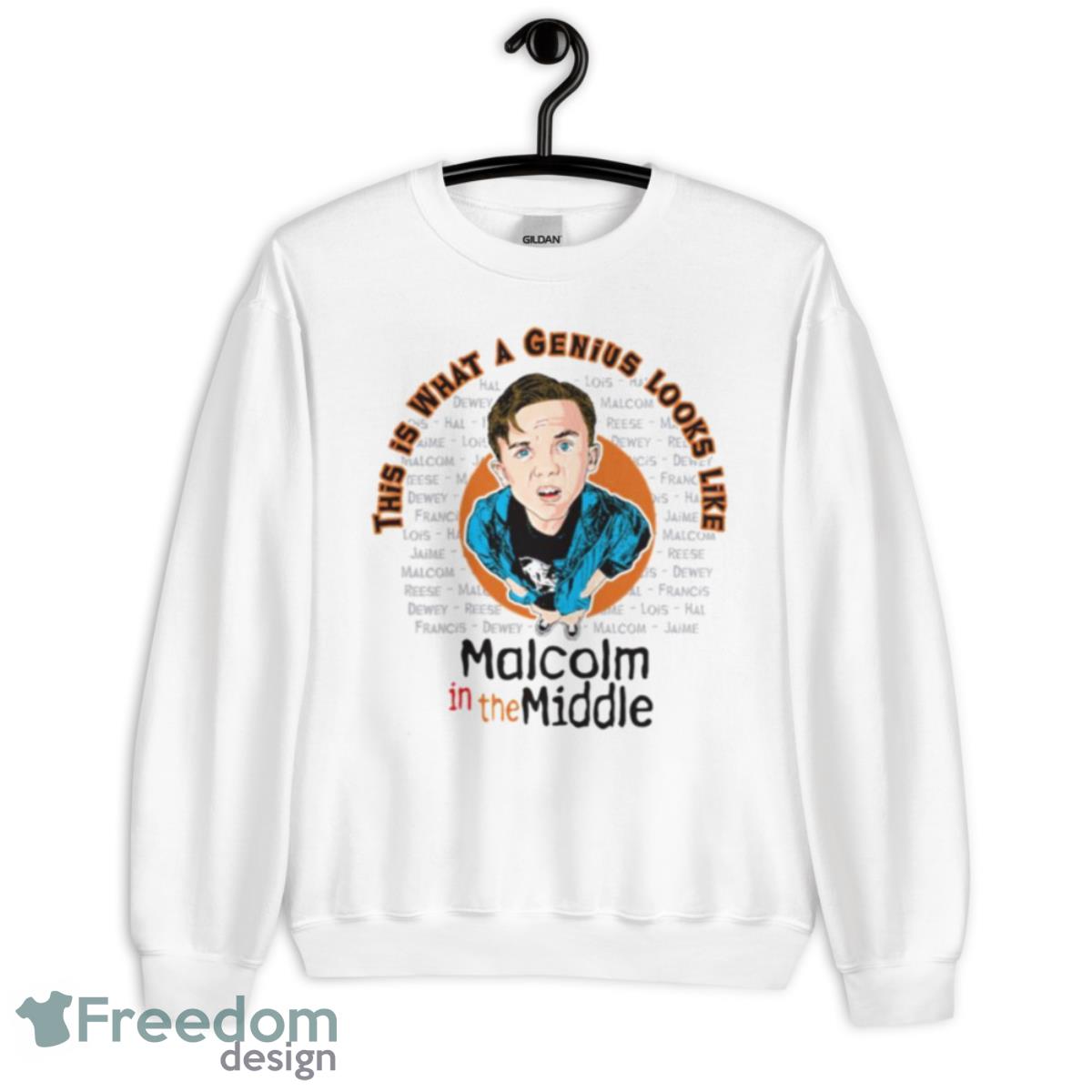 Malcolm This Is What A Genius Looks Like Malcolm In The Middle Shirt - Unisex Heavy Blend Crewneck Sweatshirt Malcolm This Is What A Genius Looks Like Malcolm In The Middle Shirt - Unisex Heavy Blend Crewneck Sweatshirt