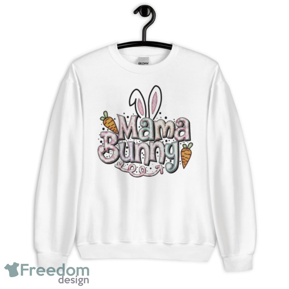 Mama Bunny Cute Colorful Mama Bunny Shirt - Unisex Heavy Blend Crewneck Sweatshirt