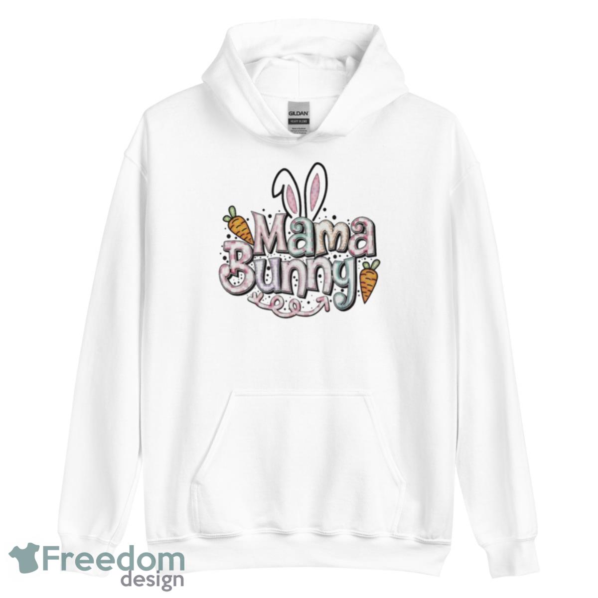 Mama Bunny Cute Colorful Mama Bunny Shirt image Mama Bunny Cute Colorful Mama Bunny Shirt - Unisex Heavy Blend Hooded Sweatshirt