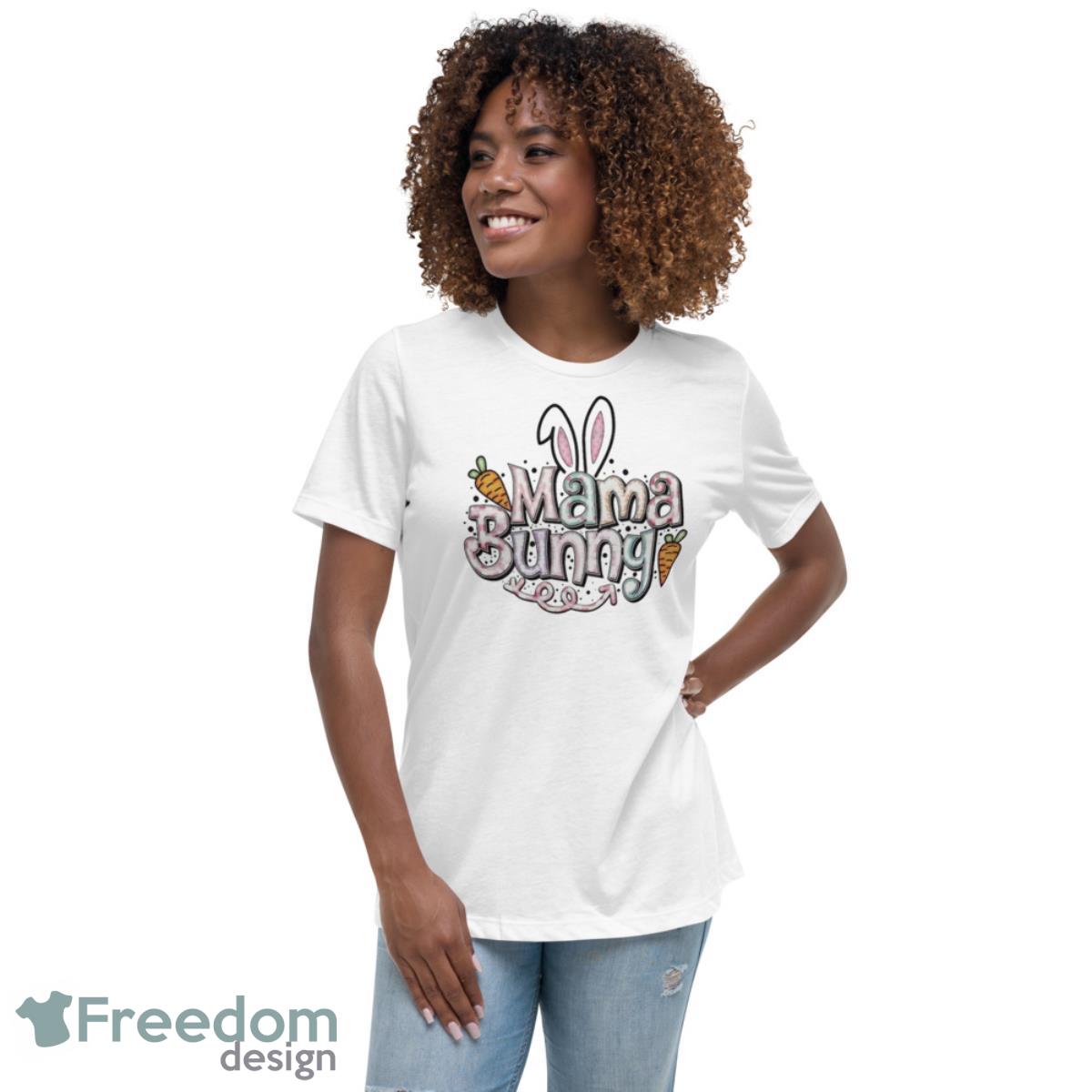 Mama Bunny Cute Colorful Mama Bunny Shirt - Womens Relaxed Short Sleeve Jersey Tee Mama Bunny Cute Colorful Mama Bunny Shirt - Womens Relaxed Short Sleeve Jersey Tee