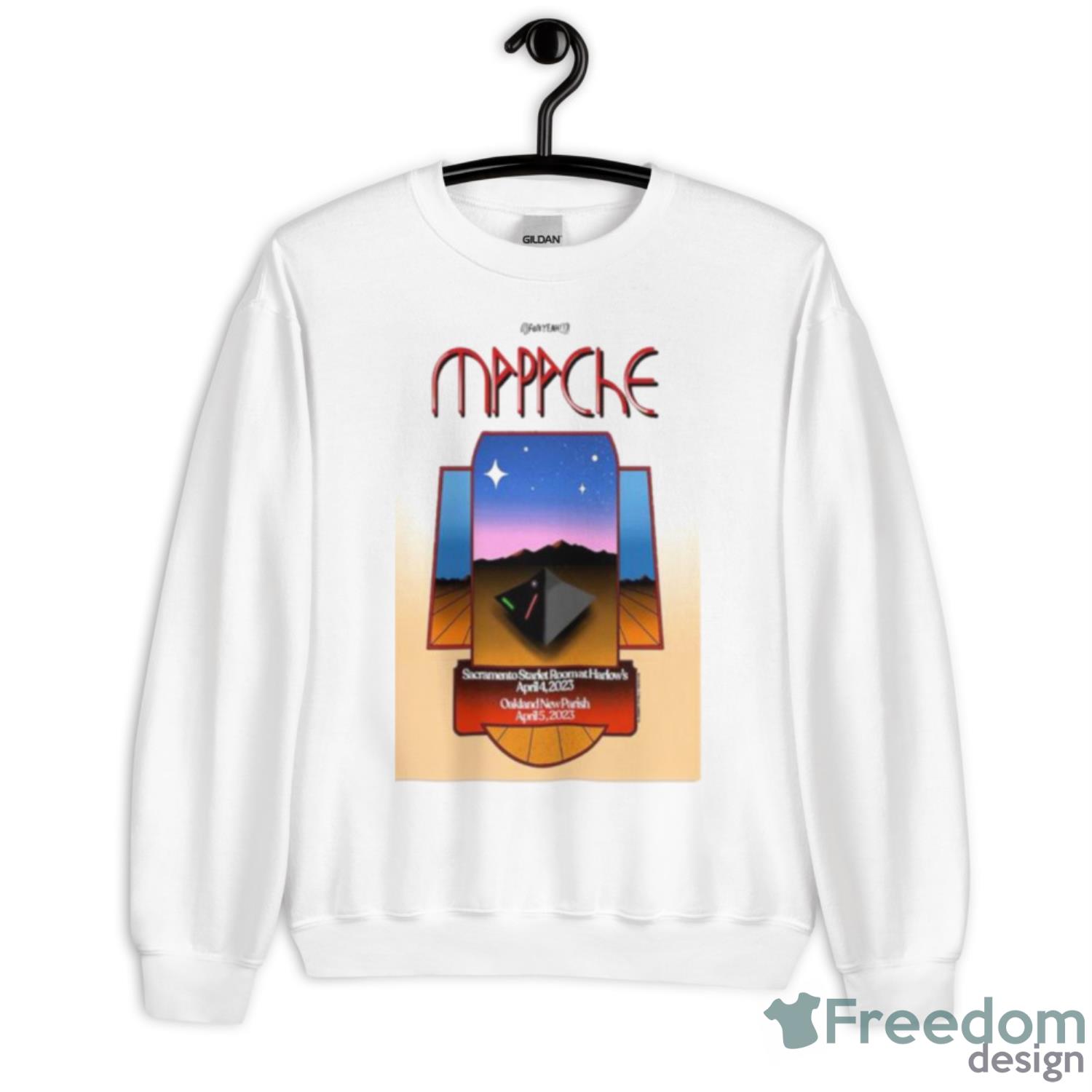 Mapache April 4+5 2023 Poster Shirt - Unisex Heavy Blend Crewneck Sweatshirt