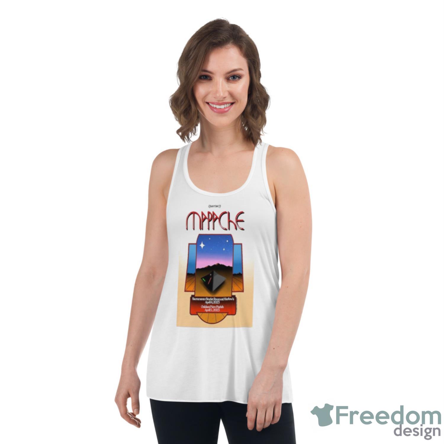 Mapache April 4+5 2023 Poster Shirt - Womens Flowy Racerback Tank Mapache April 4+5 2023 Poster Shirt - Womens Flowy Racerback Tank