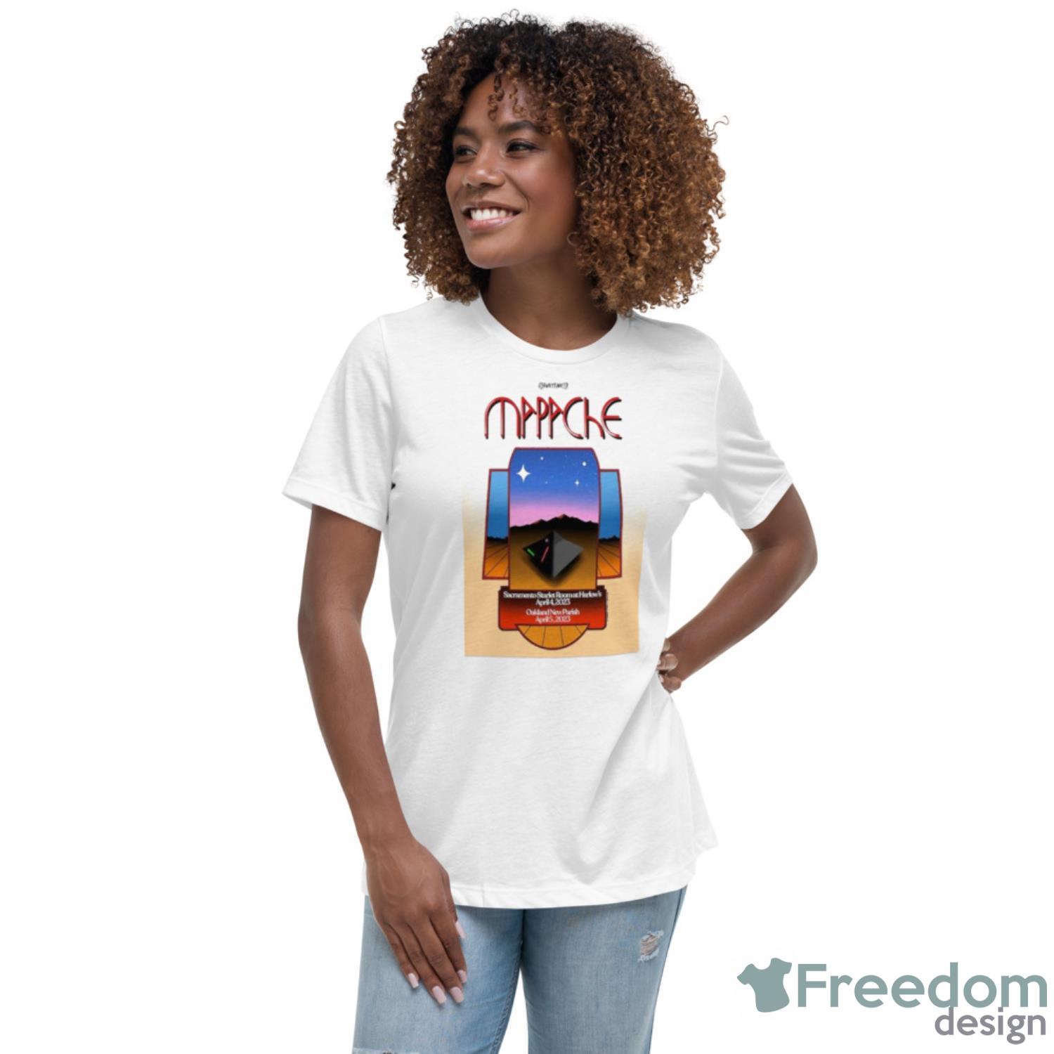 Mapache April 4+5 2023 Poster Shirt - Womens Relaxed Short Sleeve Jersey Tee Mapache April 4+5 2023 Poster Shirt - Womens Relaxed Short Sleeve Jersey Tee