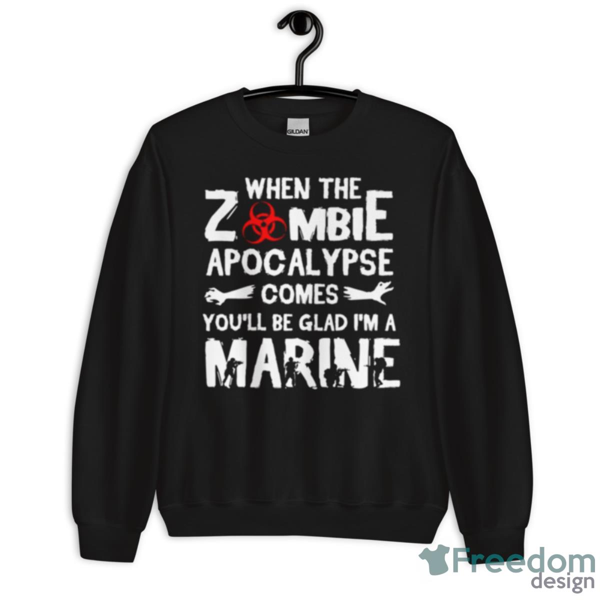 Marines Killing Zombies United States Army Shirt
