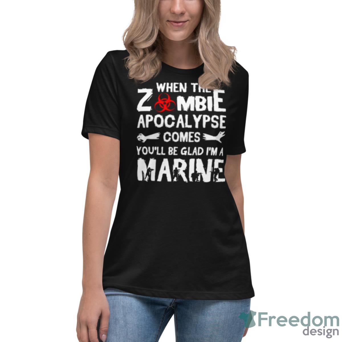 Marines Killing Zombies United States Army Shirt