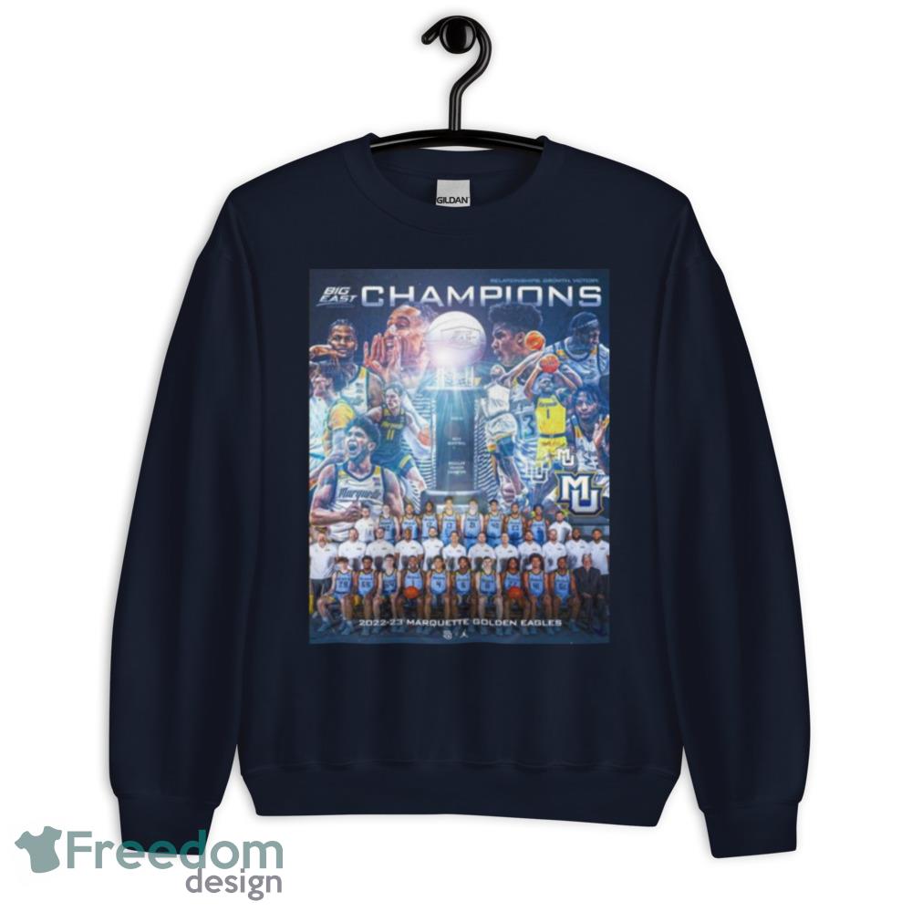 Men's Blue Marquette Golden Eagles Long Sleeve Hoodie T-Shirt