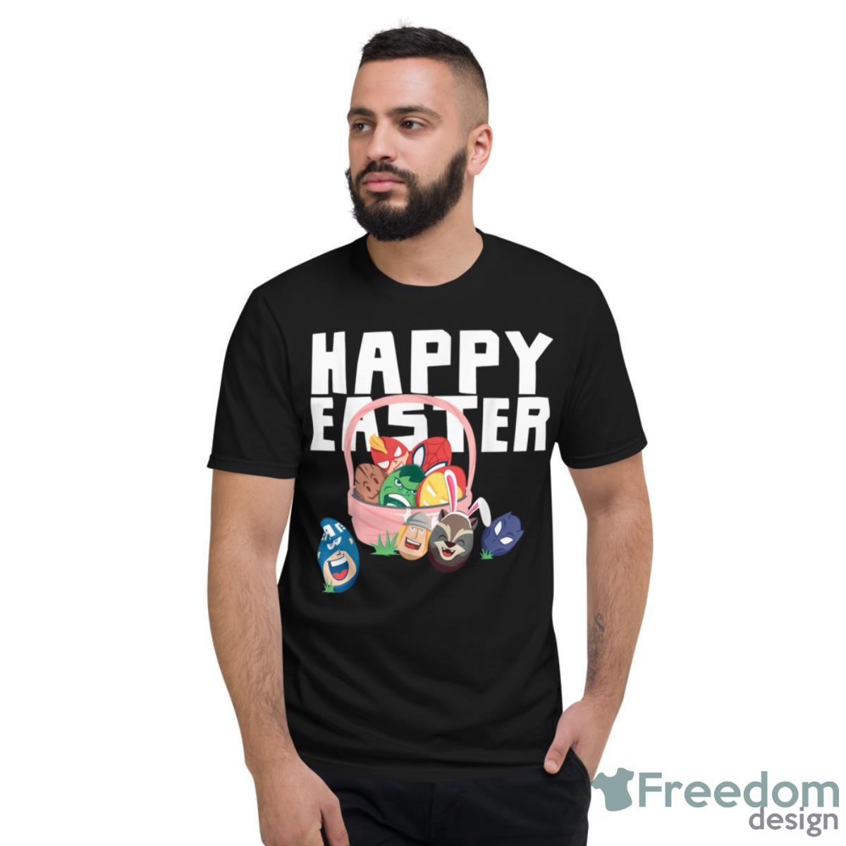 Marvel Easter Avengers Eggs Happy Easter Basket Shirt - Short Sleeve T-Shirt