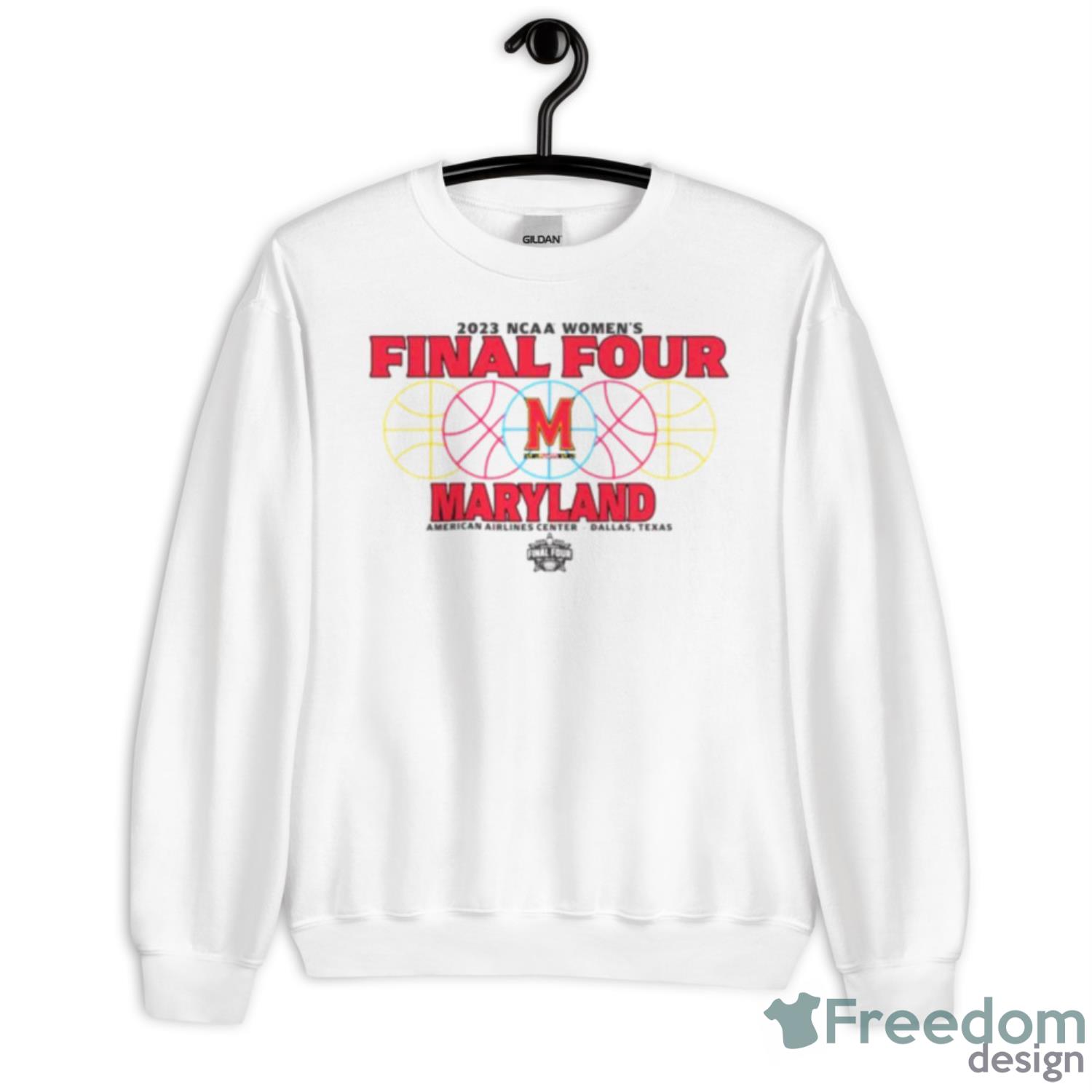 Maryland Terrapins 2023 NCAA Women’s Basketball Tournament March Madness Final Four Gear Shirt - Unisex Heavy Blend Crewneck Sweatshirt