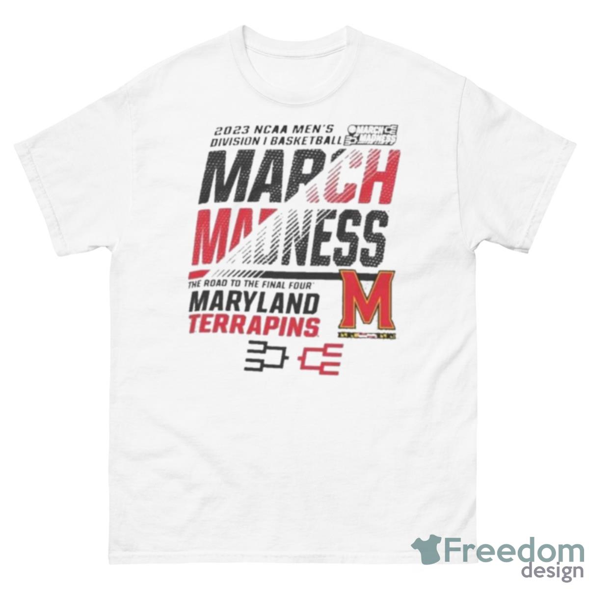 Maryland Terrapins Men’s Basketball 2023 NCAA March Madness The Road To Final Four Shirt - 500 Men’s Classic Tee Gildan
