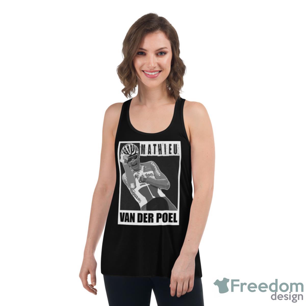Mathieu Van Der Poel Pro Cyclist Shirt - Womens Flowy Racerback Tank Mathieu Van Der Poel Pro Cyclist Shirt - Womens Flowy Racerback Tank