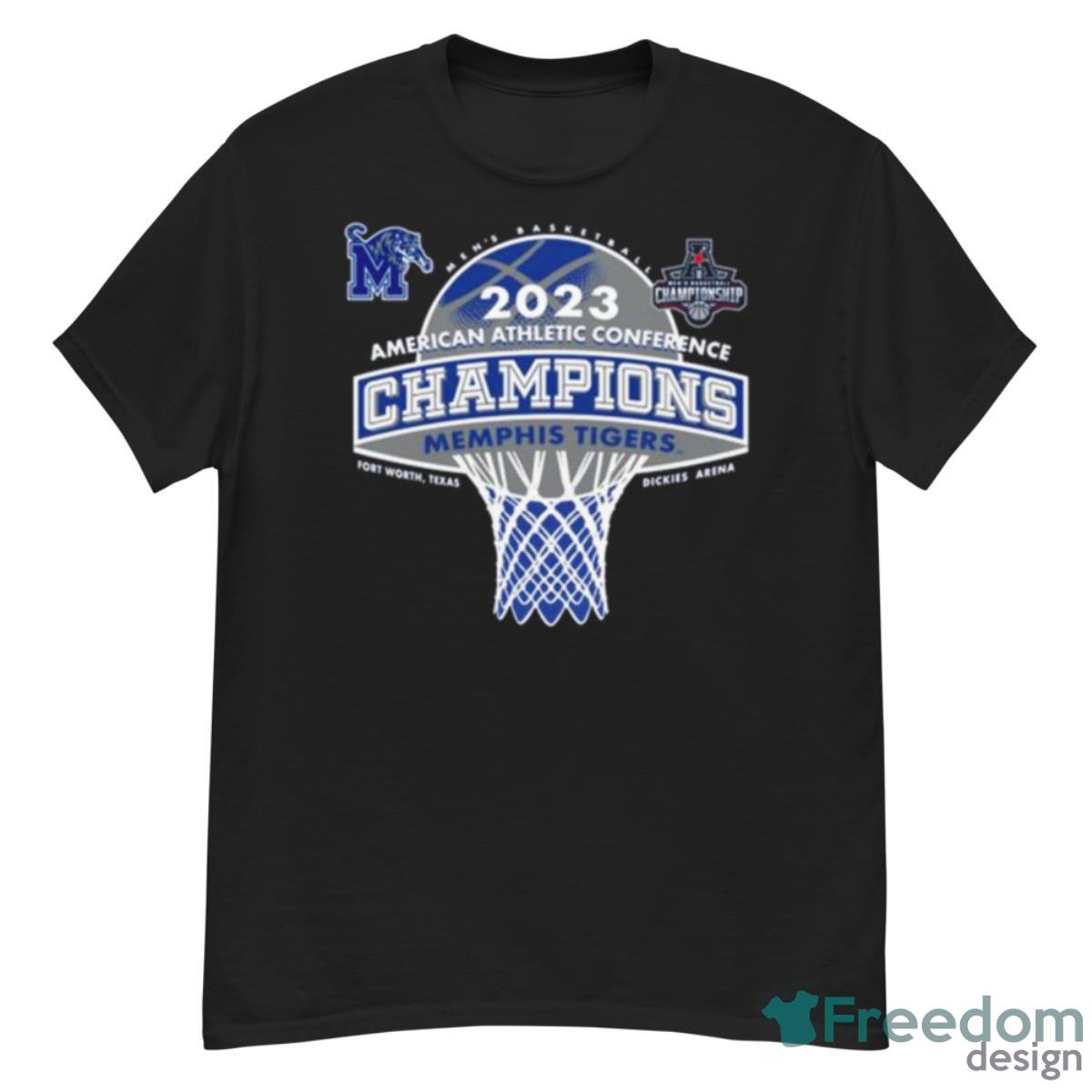 Memphis Tigers Blue 84 2023 AAC Men’s Basketball Conference Tournament Champions Shirt - G500 Men’s Classic T-Shirt