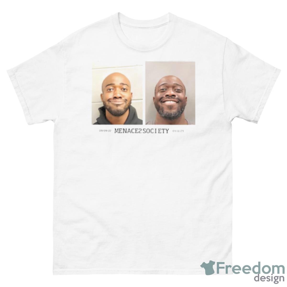 Menaces Society Raw Dog It Mugshot Shirt - 500 Men’s Classic Tee Gildan