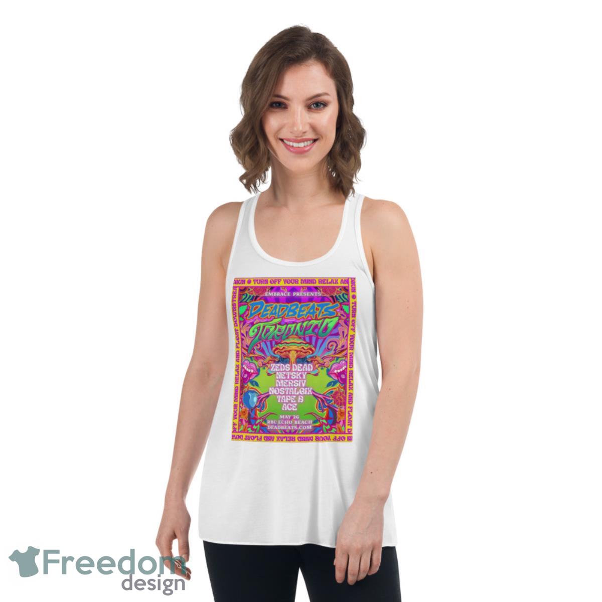 Mersiv May 26 2023 Toronto Poster Shirt - Womens Flowy Racerback Tank Mersiv May 26 2023 Toronto Poster Shirt - Womens Flowy Racerback Tank