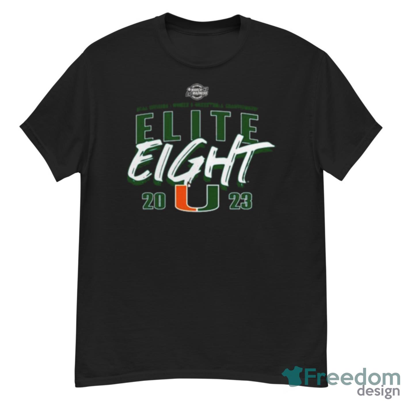 Miami Hurricanes 2023 NCAA Women’s Basketball Tournament March Madness Elite Eight Team Shirt - G500 Men’s Classic T-Shirt