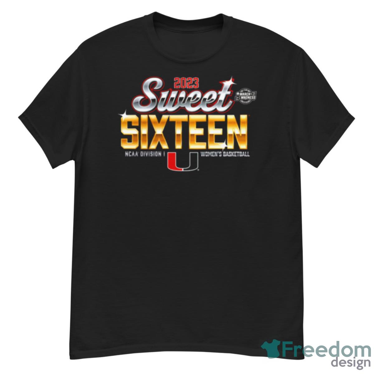 Miami Hurricanes 2023 NCAA Women’s Basketball Tournament March Madness Sweet 16 Shirt - G500 Men’s Classic T-Shirt