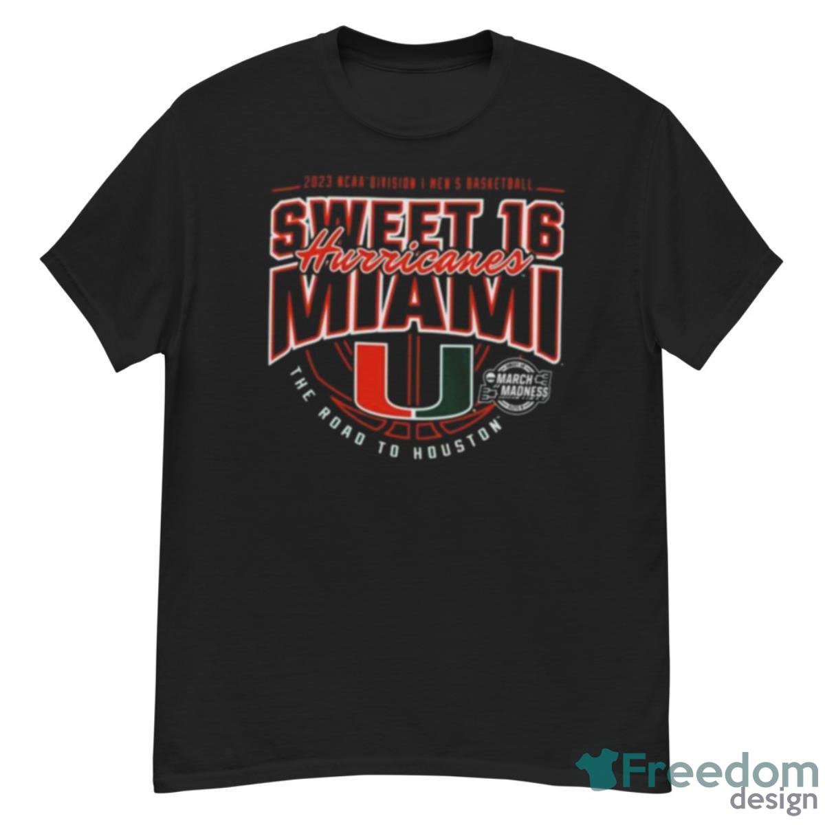 Miami Hurricanes Sweet 16 2023 NCAA Division I Men’s Basketball Kansas City D I M Shirt - G500 Men’s Classic T-Shirt