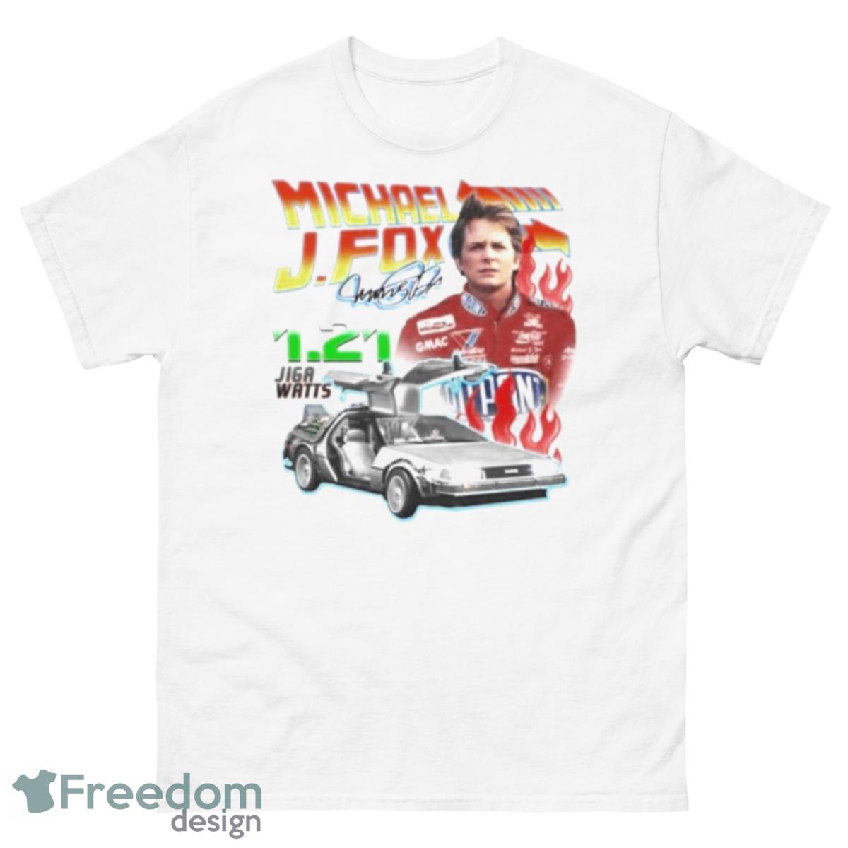 Michael J.Fox 1.21 Jiga Watts Signature Shihrt - 500 Men’s Classic Tee Gildan