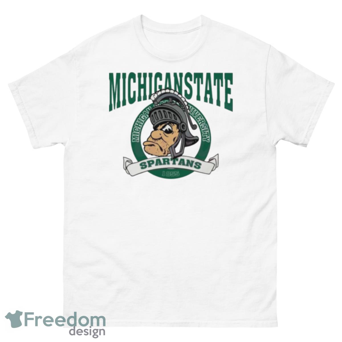 Michigan State Spartans 1855 Logo Shirt - 500 Men’s Classic Tee Gildan