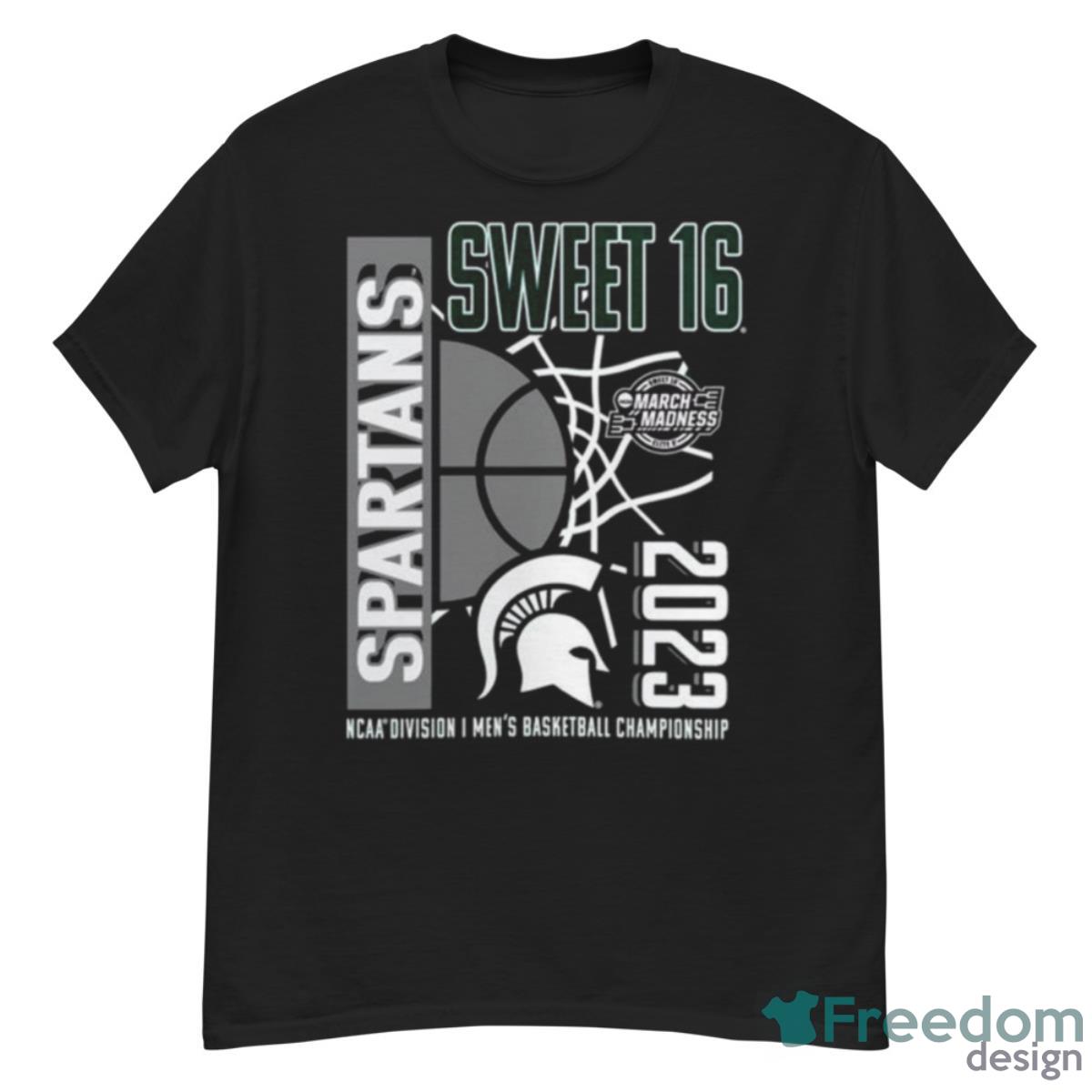 Michigan State Spartans Sweet Sixteen 2023 NCAA Men’s Basketball Championship Shirt - G500 Men’s Classic T-Shirt