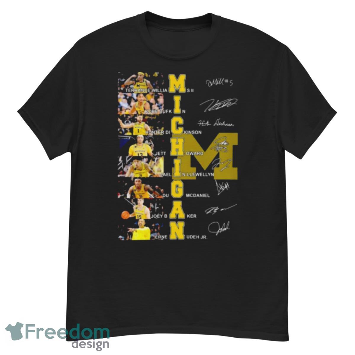 Michigan Wolverines Terrance Williams II Kobe Bufkin Signatures Shirt - G500 Men’s Classic T-Shirt