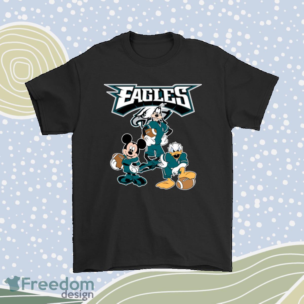 Mickey Donald Goofy The Three Philadelphia Eagles Football Shirt Product Photo 1