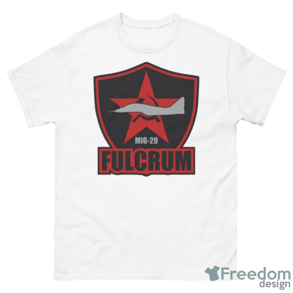 Mig 29 Fulcrum Small Logo Shirt - 500 Men’s Classic Tee Gildan