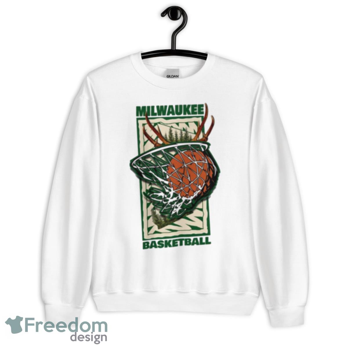 Milwaukee Basketball 90’s Style Milwaukee Bucks Shirt - Unisex Heavy Blend Crewneck Sweatshirt