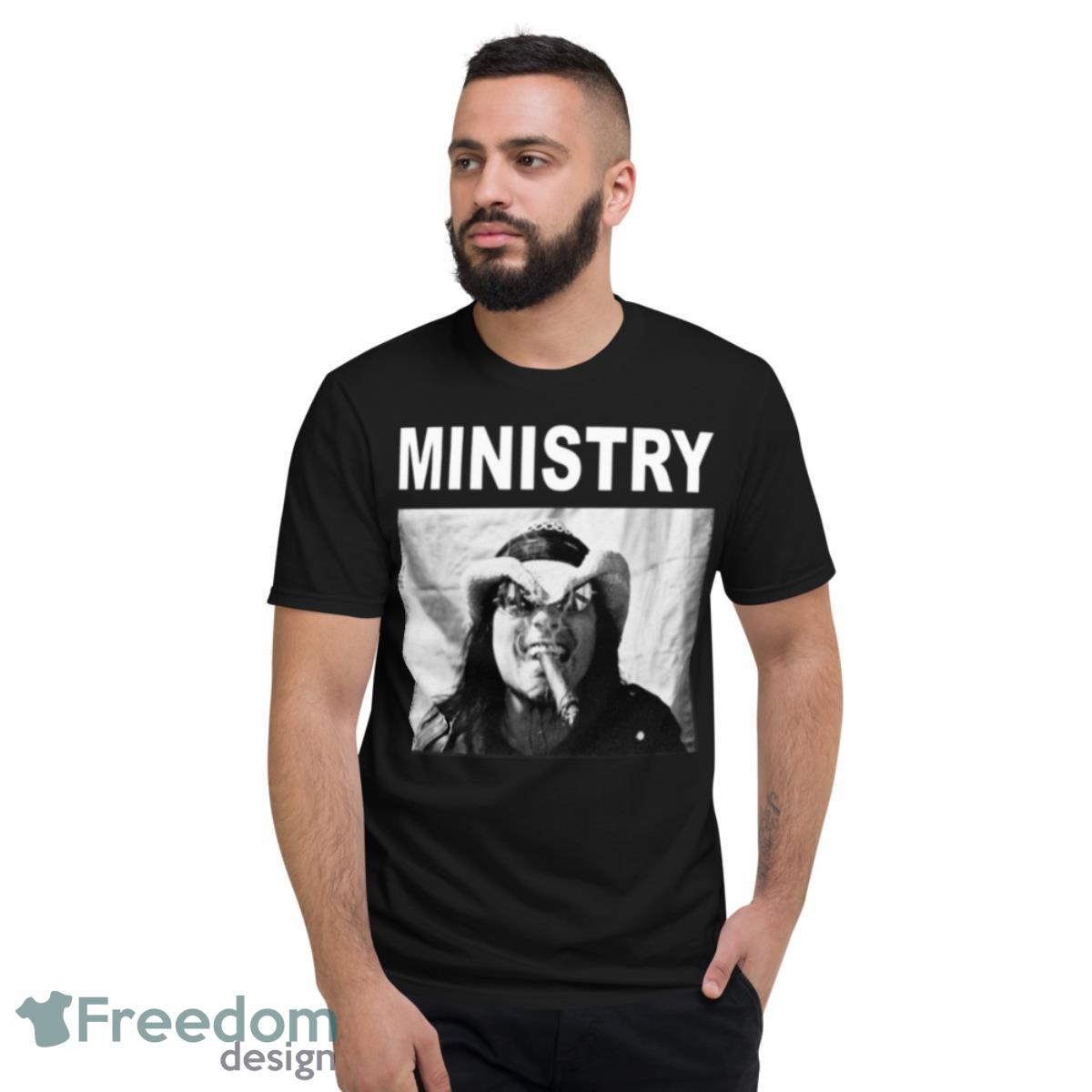 Ministry Band On Black Shirt - Short Sleeve T-Shirt