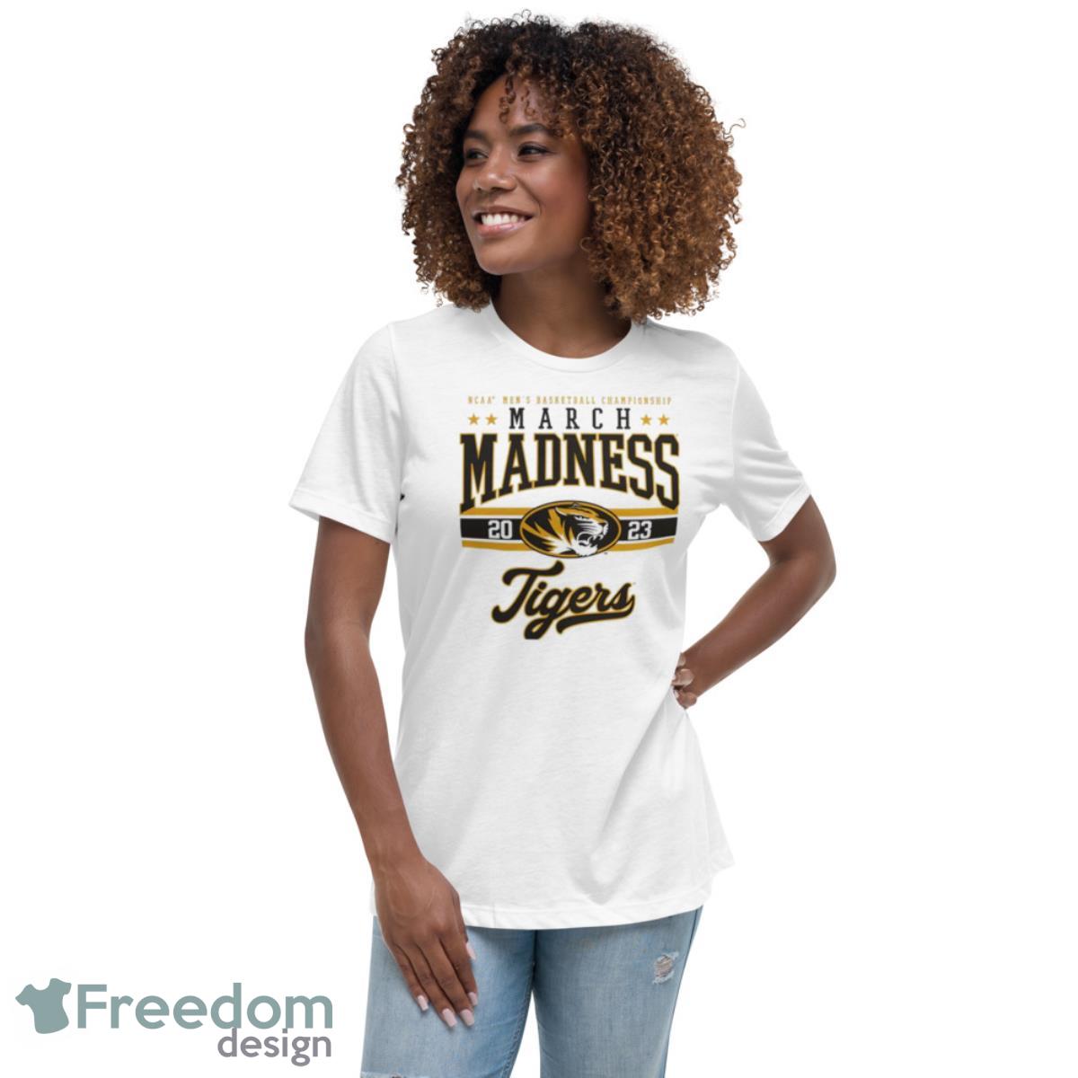Missouri Tigers 2023 NCAA Men’s Basketball Tournament March Madness Shirt - Womens Relaxed Short Sleeve Jersey Tee Missouri Tigers 2023 NCAA Men’s Basketball Tournament March Madness Shirt - Womens Relaxed Short Sleeve Jersey Tee