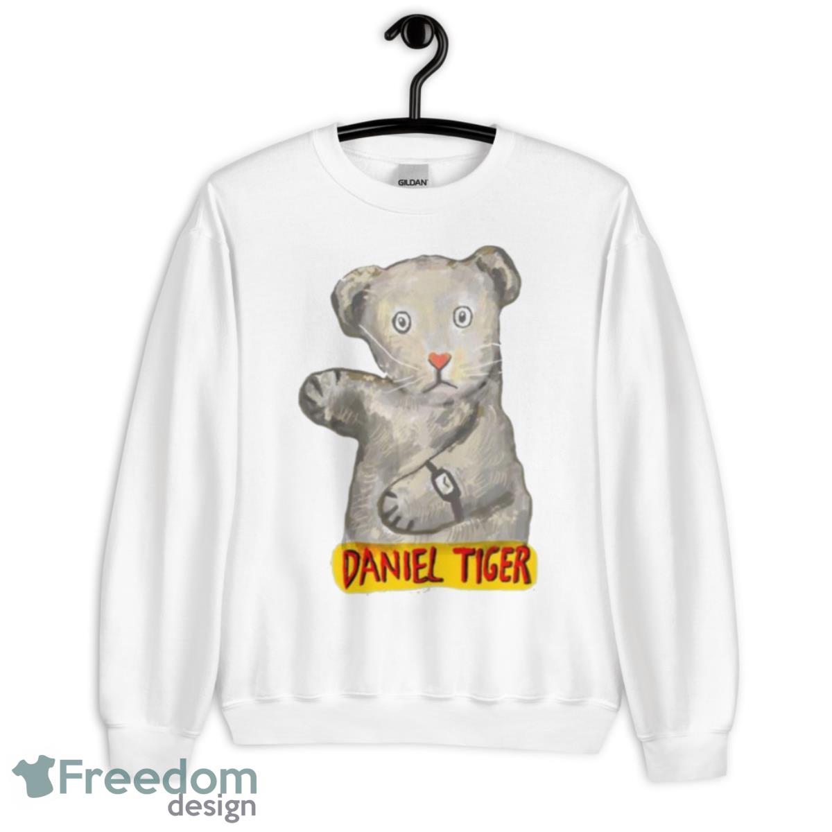Mister Rogers Neighborhood Daniel Striped Tiger Shirt - Unisex Heavy Blend Crewneck Sweatshirt