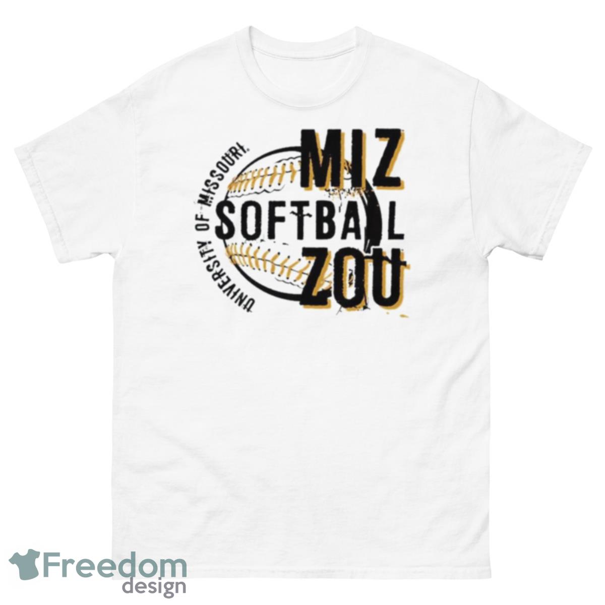 Mizzou Tigers Mizzou Softball Shirt - 500 Men’s Classic Tee Gildan