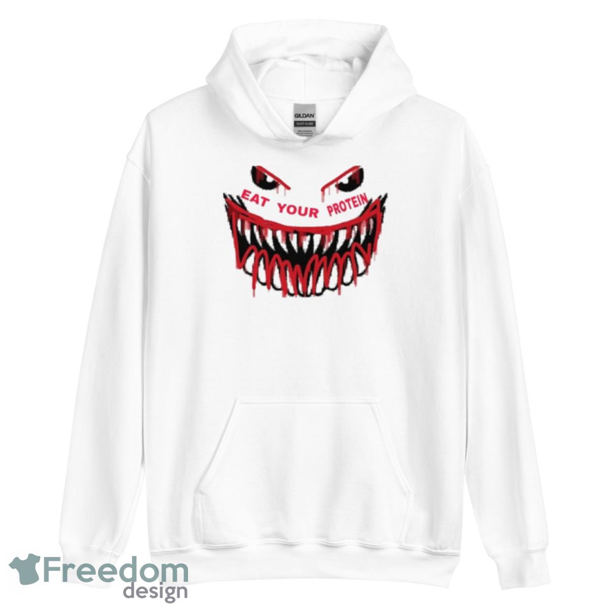 Monster Face Eat Your Protein August Shirt - Unisex Heavy Blend Hooded Sweatshirt Monster Face Eat Your Protein August Shirt - Unisex Heavy Blend Hooded Sweatshirt