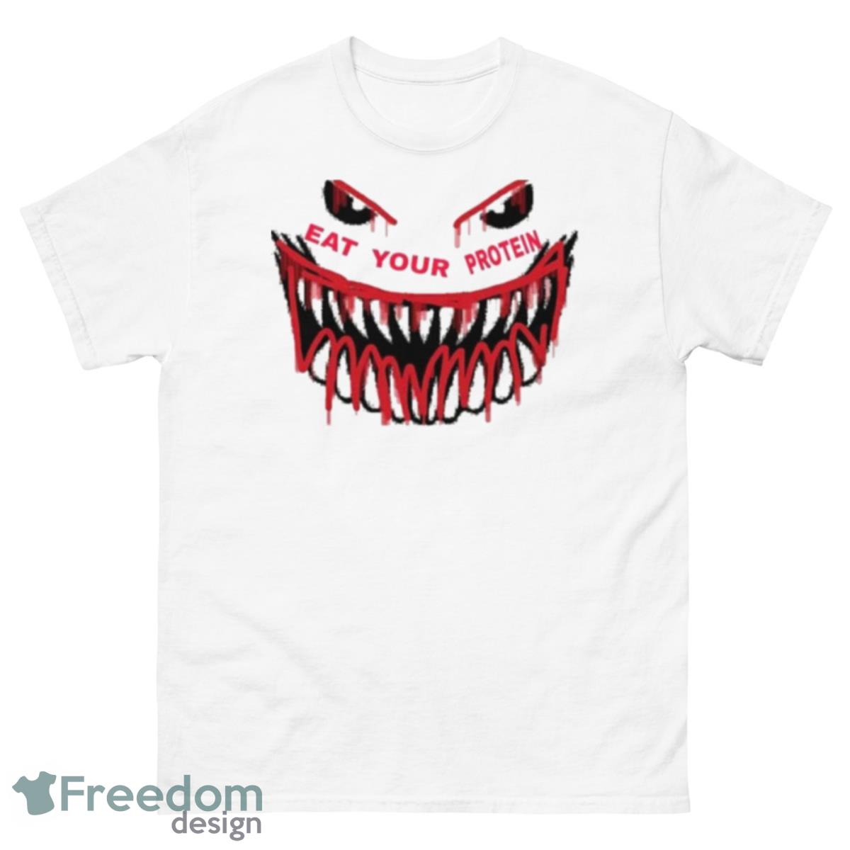 Monster Face Eat Your Protein August Shirt - 500 Men’s Classic Tee Gildan