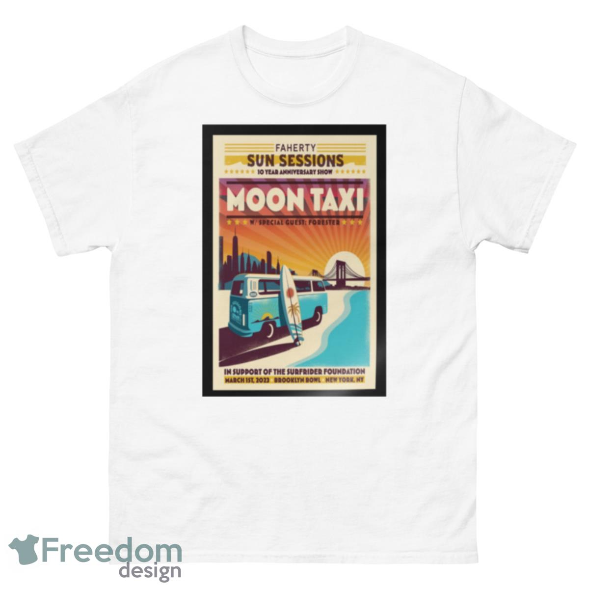 Moon Taxi New York March 1st 2023 Brooklyn Bowl NY Poster Shirt - 500 Men’s Classic Tee Gildan