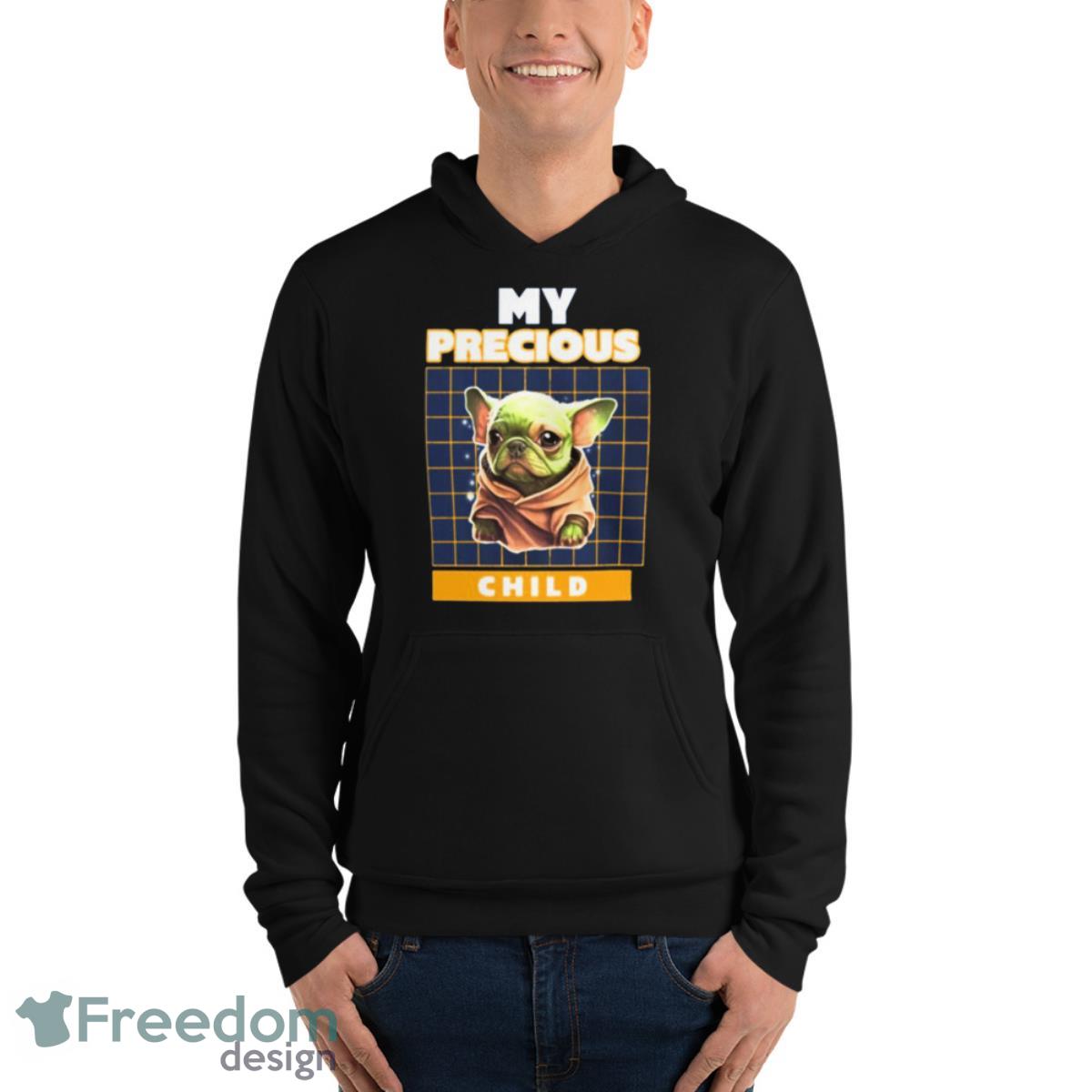 My Precious Child The Mandalorian Pug Dog Shirt image My Precious Child The Mandalorian Pug Dog Shirt - Unisex Fleece Pullover Hoodie