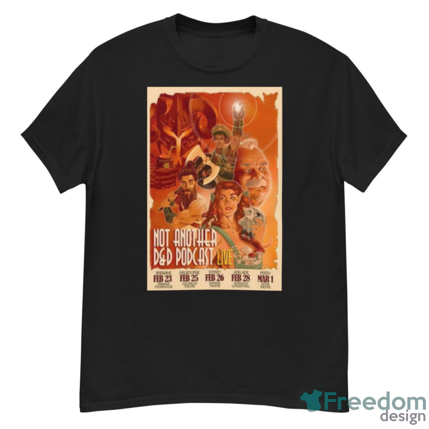 Naddpod Live Australian Tour 2023 Poster Shirt - G500 Men’s Classic T-Shirt