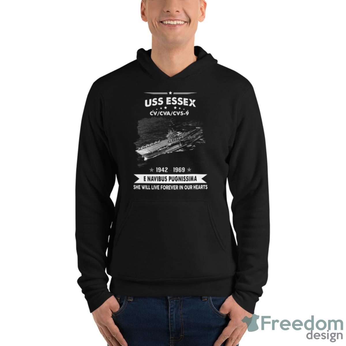Navy Uss Essex Cv 9 Military Army Shirt - Unisex Fleece Pullover Hoodie Navy Uss Essex Cv 9 Military Army Shirt - Unisex Fleece Pullover Hoodie