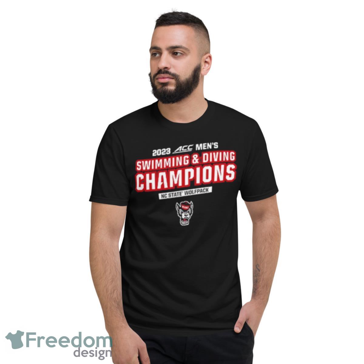 NC State Wolfpack Swimming And Diving 2023 ACC Champions Shirt - Short Sleeve T-Shirt