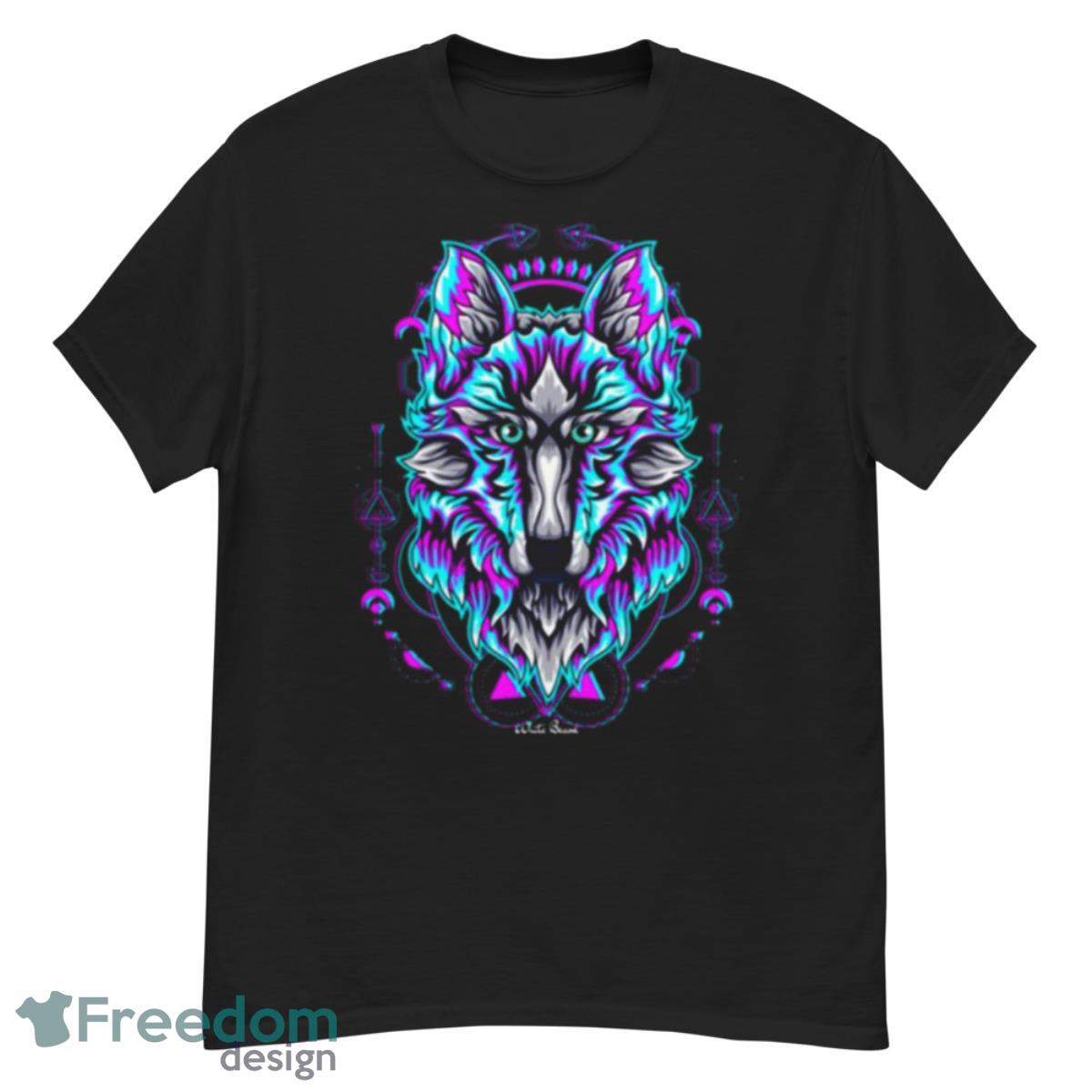 New Design Wolf Glitch Pop Shirt - G500 Men’s Classic T-Shirt