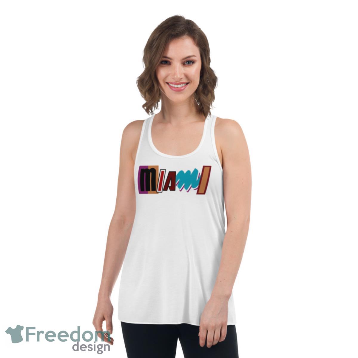 New Jersey Miami Aesthetic Shirt - Womens Flowy Racerback Tank New Jersey Miami Aesthetic Shirt - Womens Flowy Racerback Tank